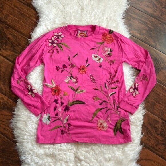 Johnny Was Orchid Floral Top - Picture 4 of 10